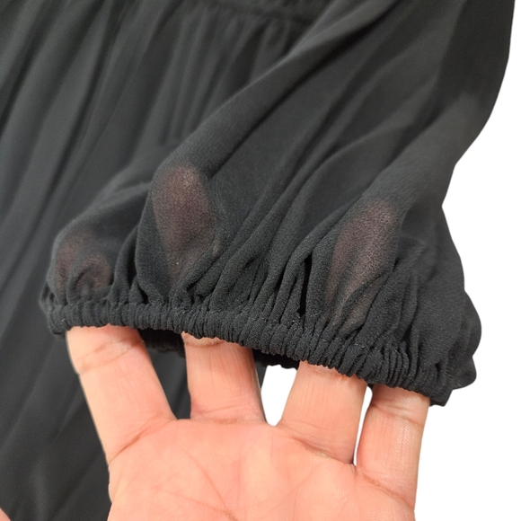 Zara Pleated Bell Sleeve Bloggers Fave Mini Dress - Picture 16 of 16